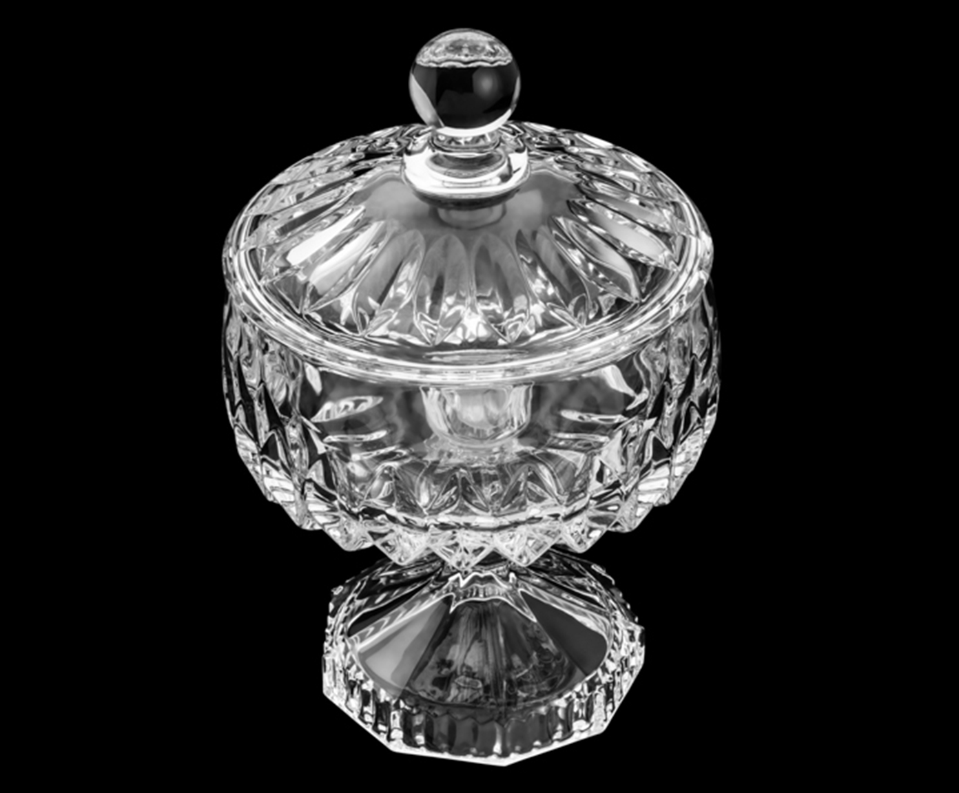 Pote Decorativo em Cristal Louise Transparente image number 2