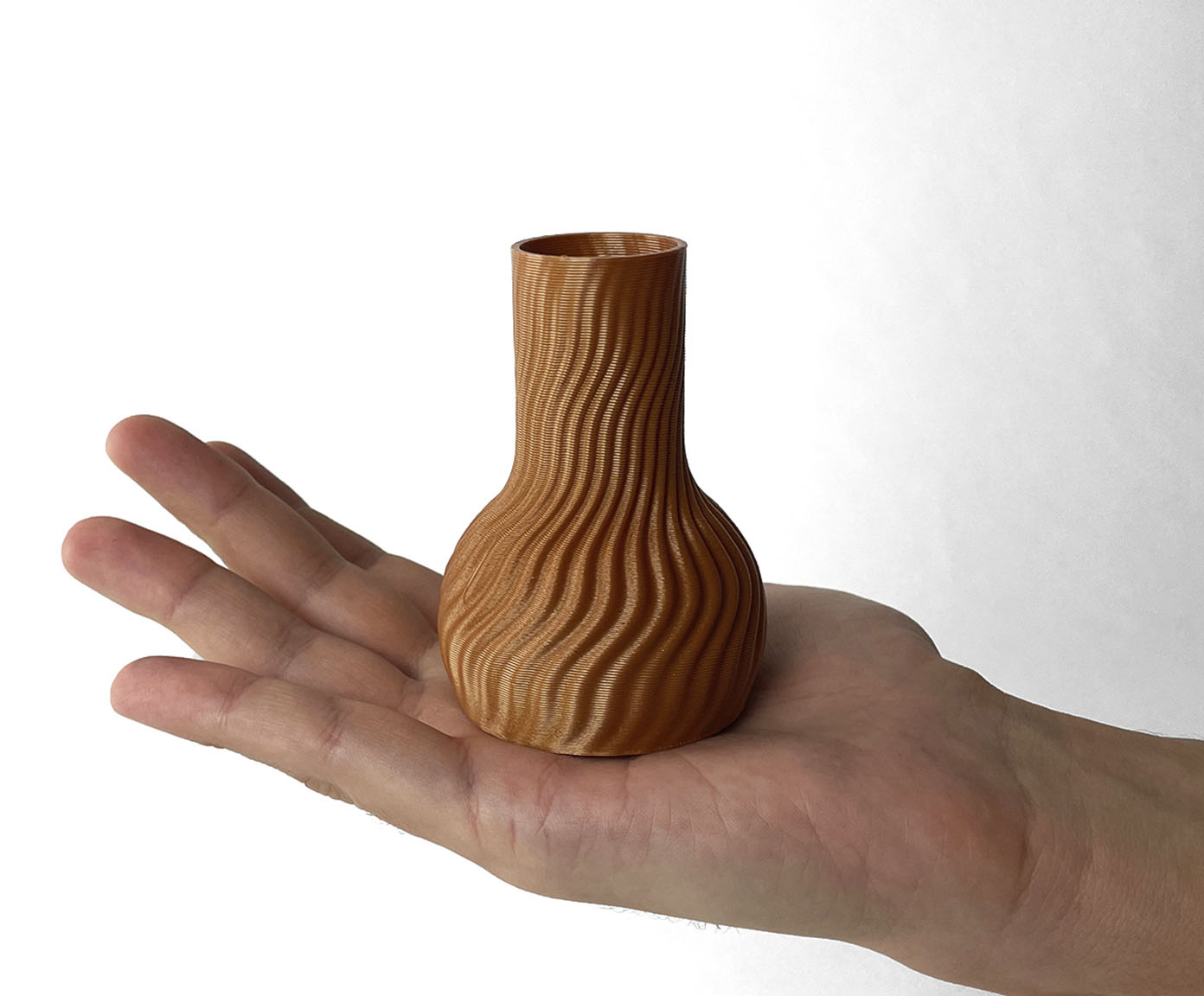 Mini Vaso Onda 2 Terracota image number 3
