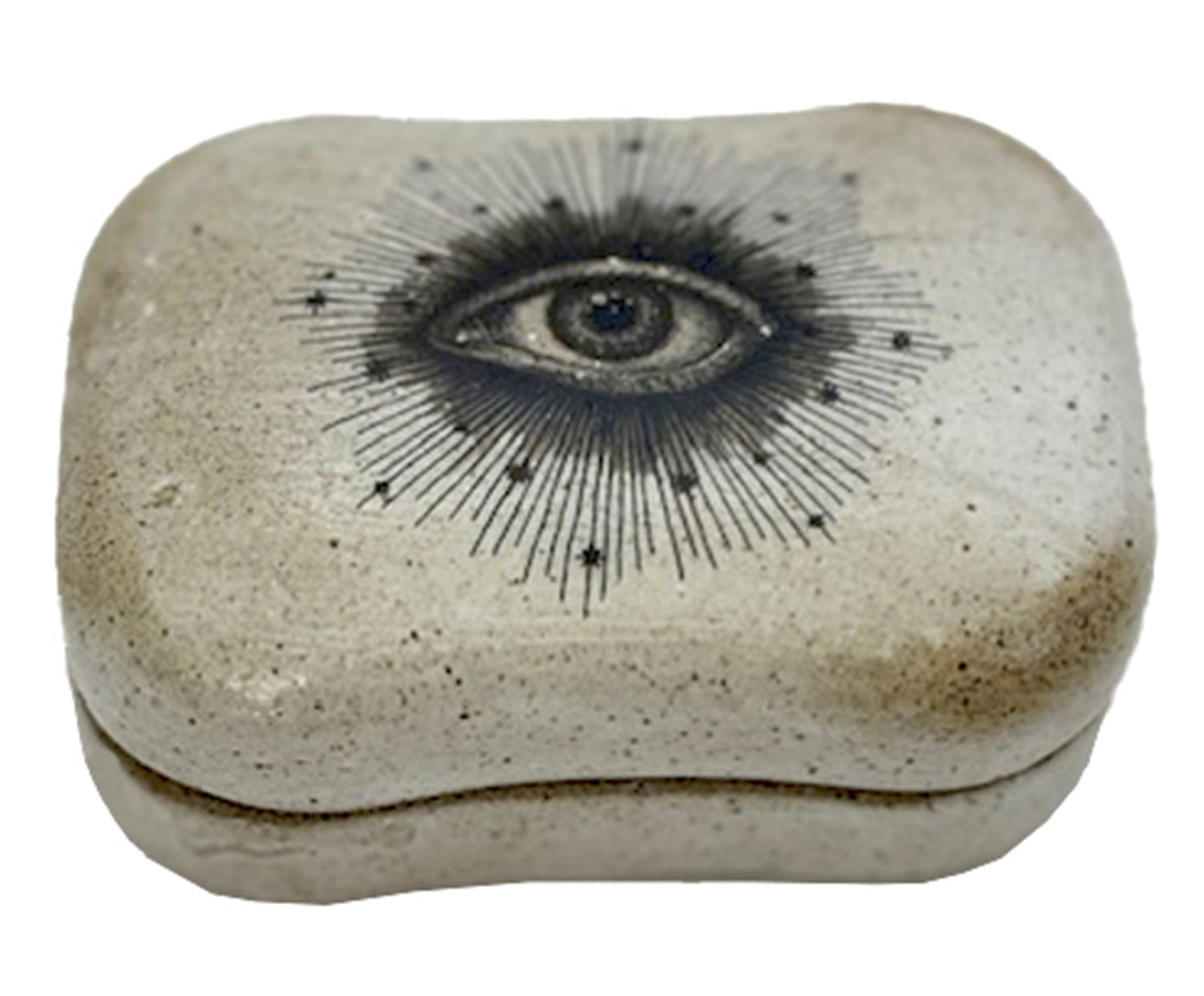 Saboneteira Eye Of The Tiger C&ecirc;ramica Bege image number 1