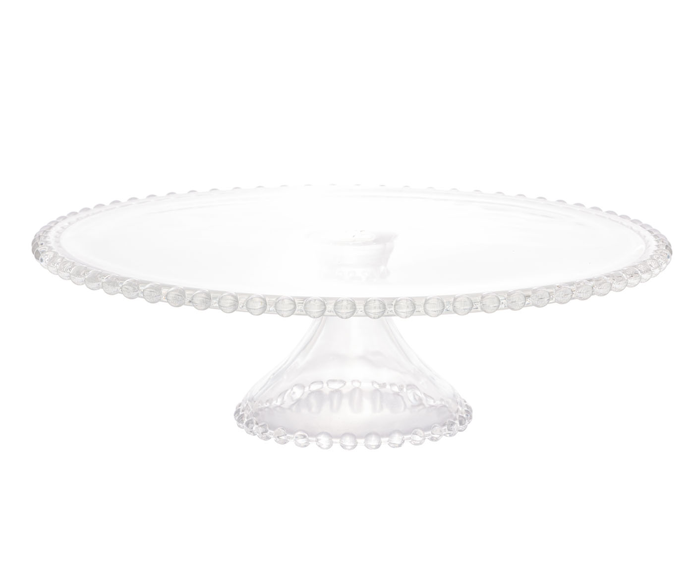 Prato para Bolo com P&eacute; em Cristal Pearl - image 1