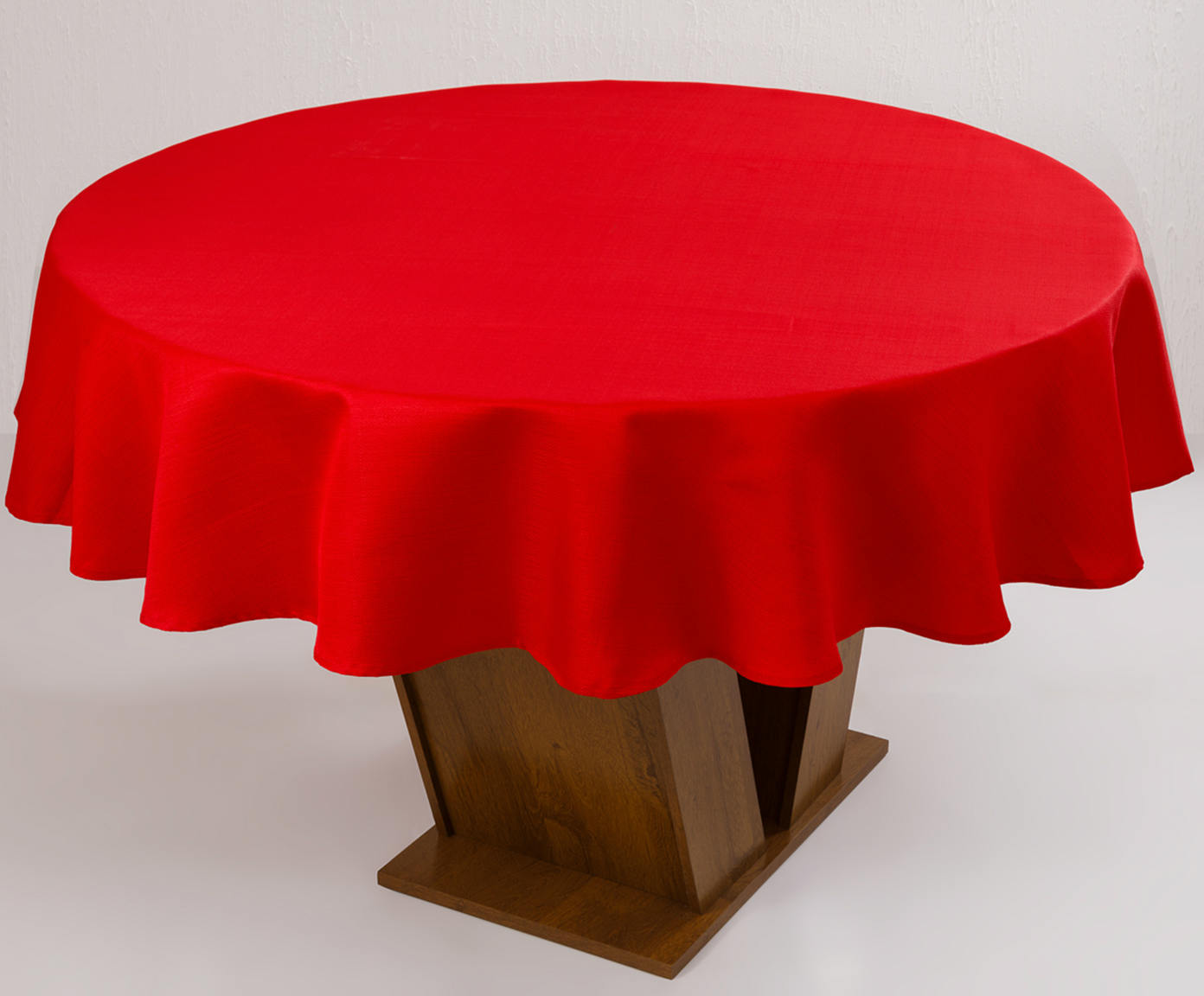 Toalha de Mesa Redonda Glafira Vermelho image number 1