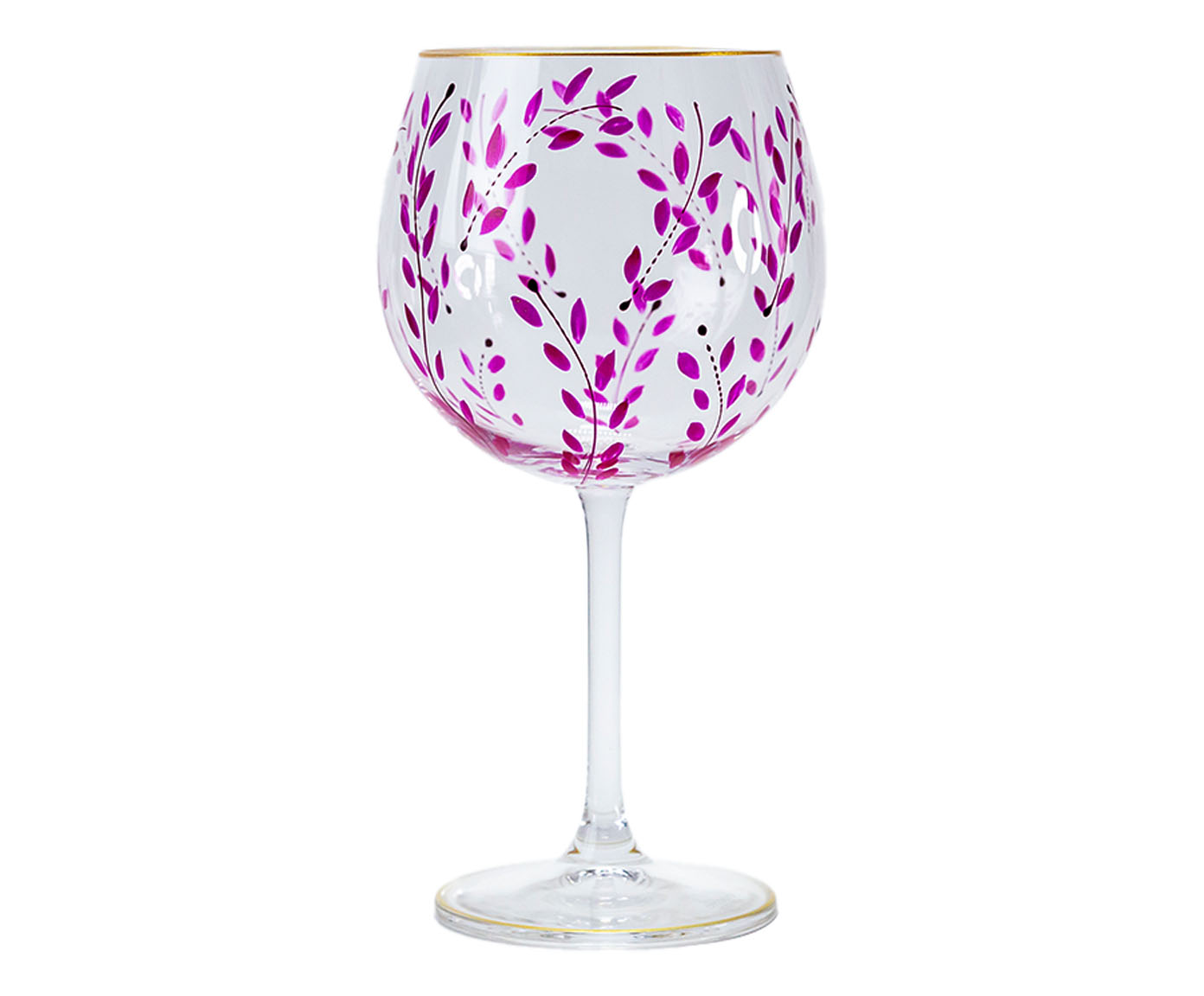 Ta&ccedil;a para Gin em Cristal Magenta - image 0