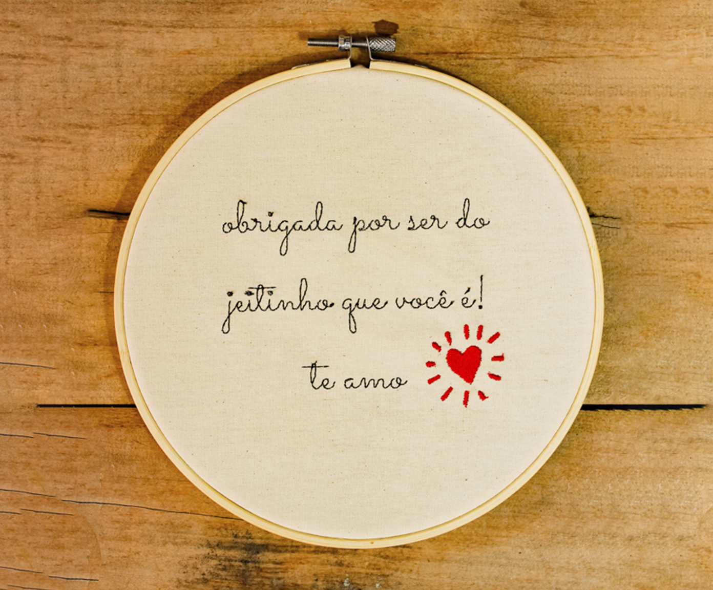 Bordado Decorativo "Jeitinho Que Voc&ecirc; &Eacute;!" image number 1