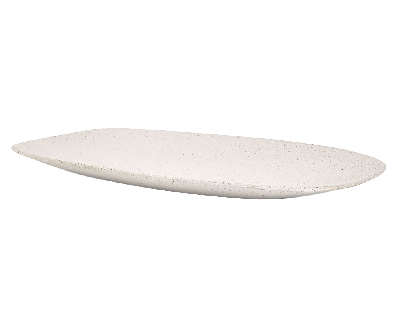Bandeja Decorativa Maior em Cer&acirc;mica Off White image number 0