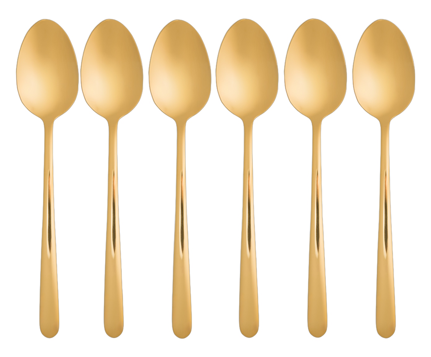 Jogo de Colheres para Mesa em A&ccedil;o Inox Viena Dourado image number 2