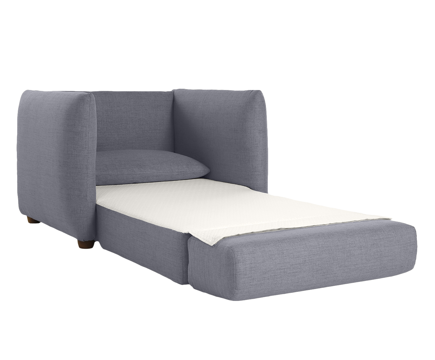 Poltrona Cama em Linh&atilde;o Luma Azul image number 2