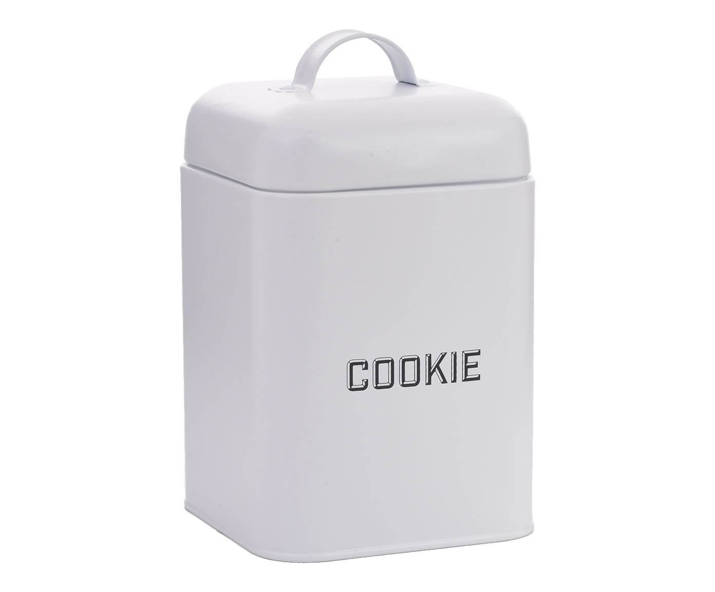 Lata Cookie Retr&ocirc; Branca - image 0