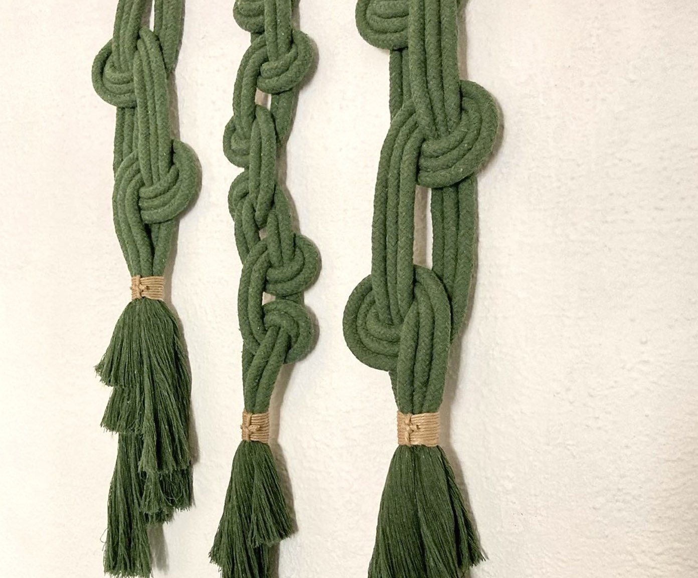Trio de Adornos Curve, Chain & Style - Verde Musgo - image 1