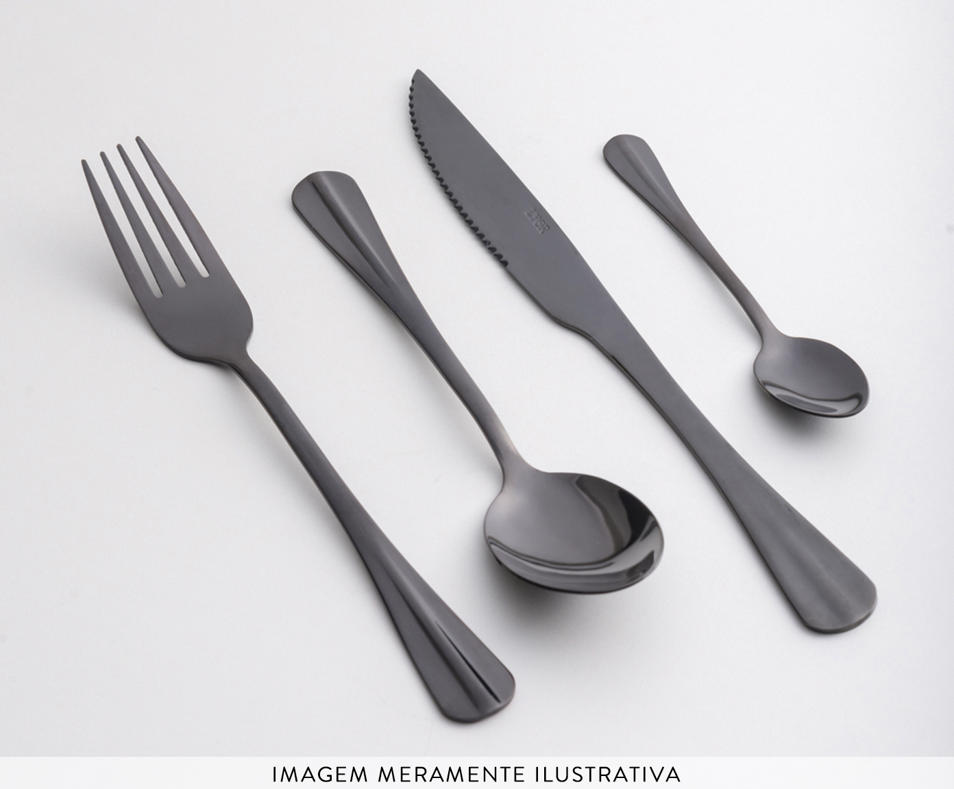 Faqueiro em Inox Positano Preto image number 7