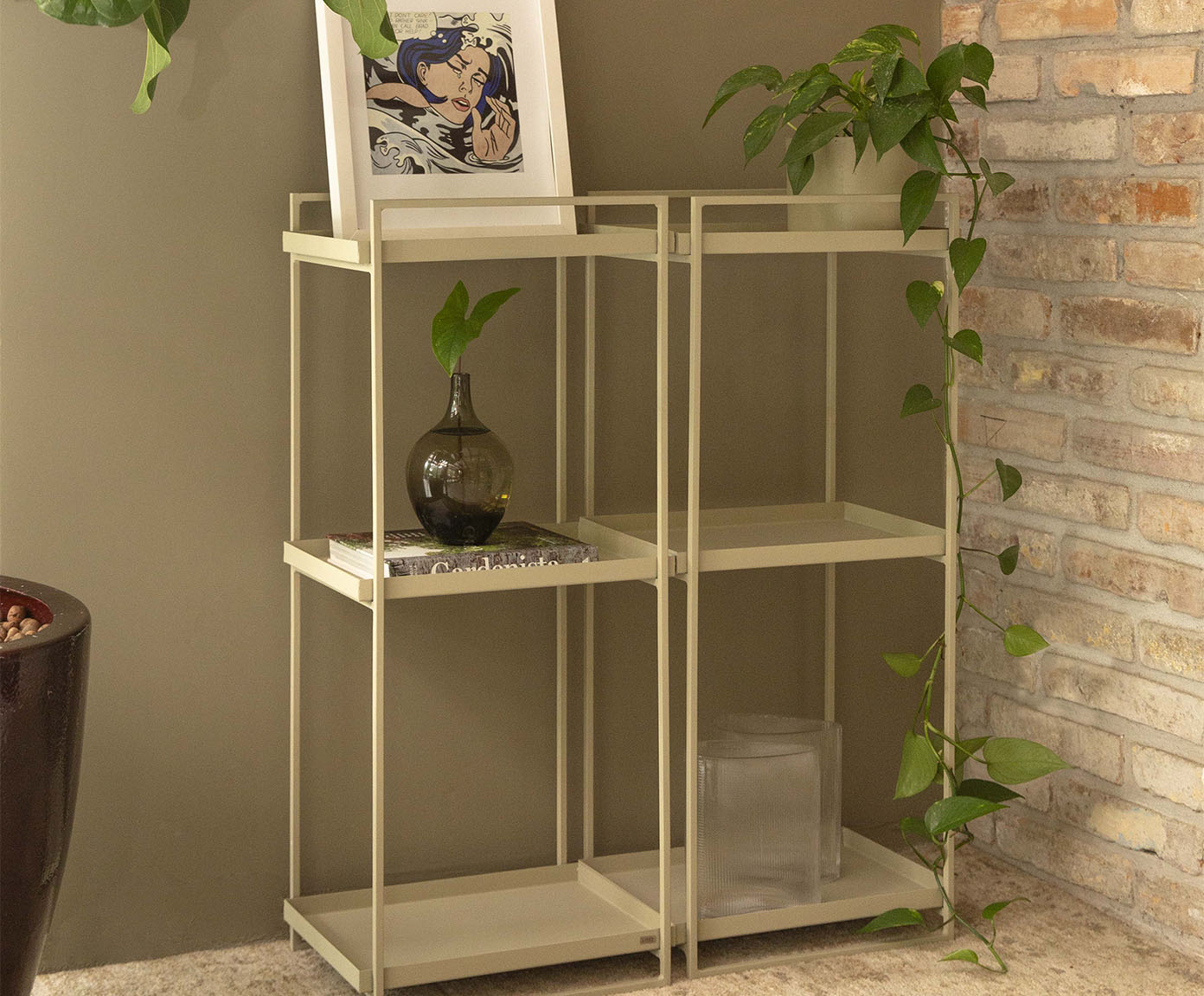 Estante Tripla Wire Taupe image number 3