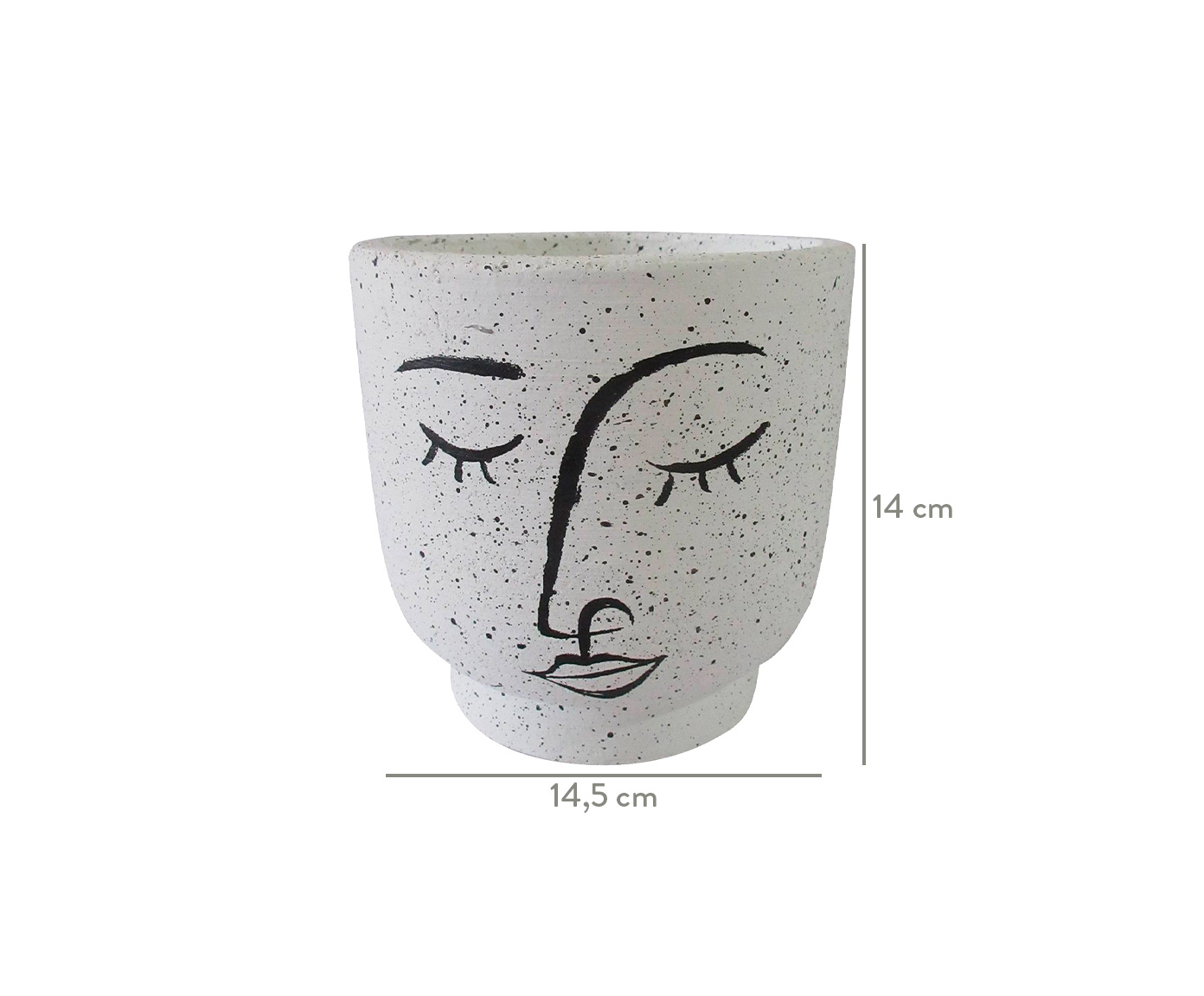 Vaso em Cimento Enes - Cinza image number 3