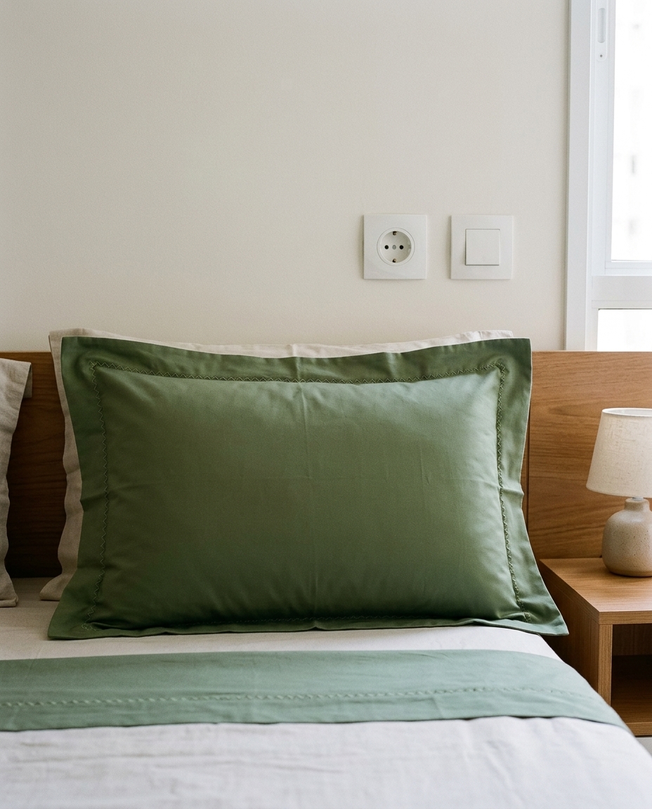 Fronha Finesse Verde 400 Fios - 50X70cm - image 1