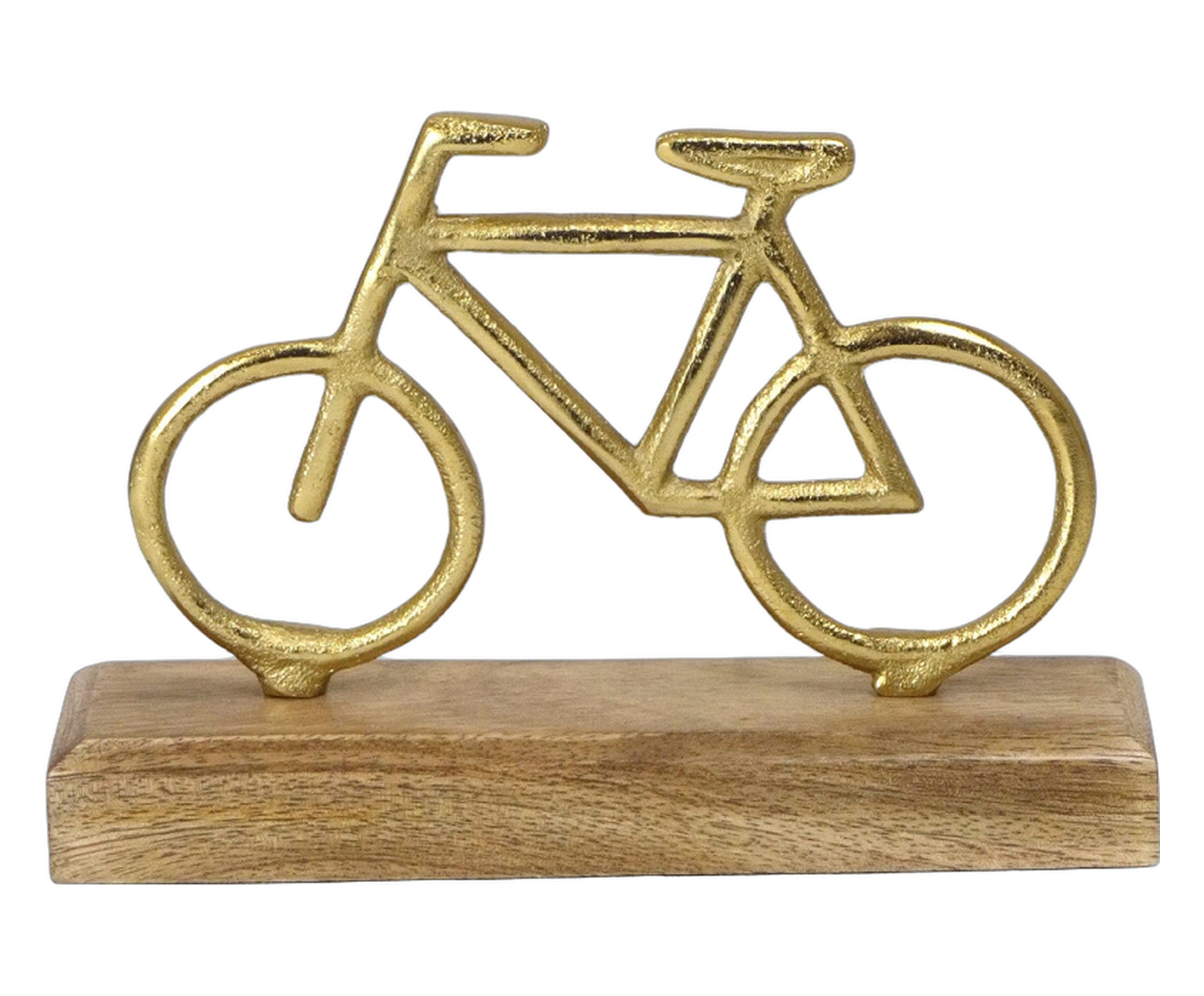 Bicicleta Decorativa Velora Dourado e Marrom image number 0