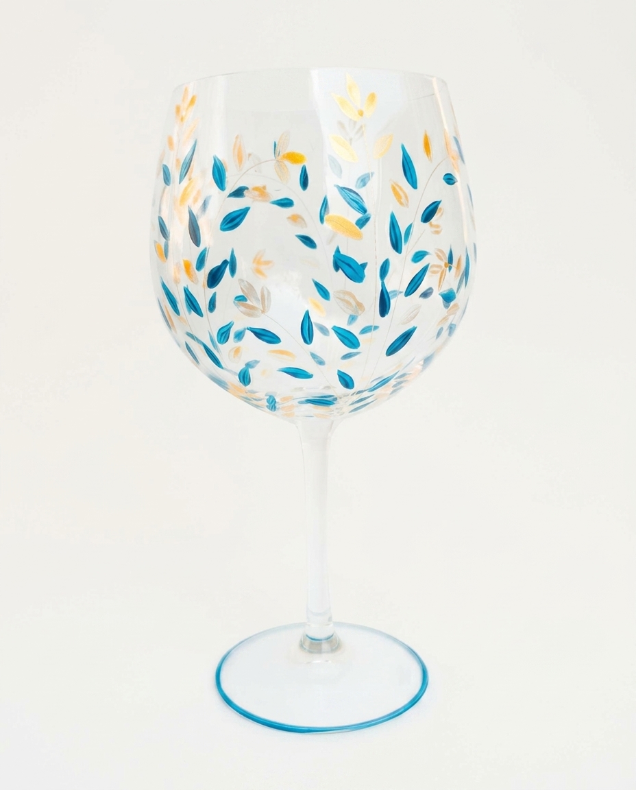 Ta&ccedil;a em Cristal Blue Winter - image 0