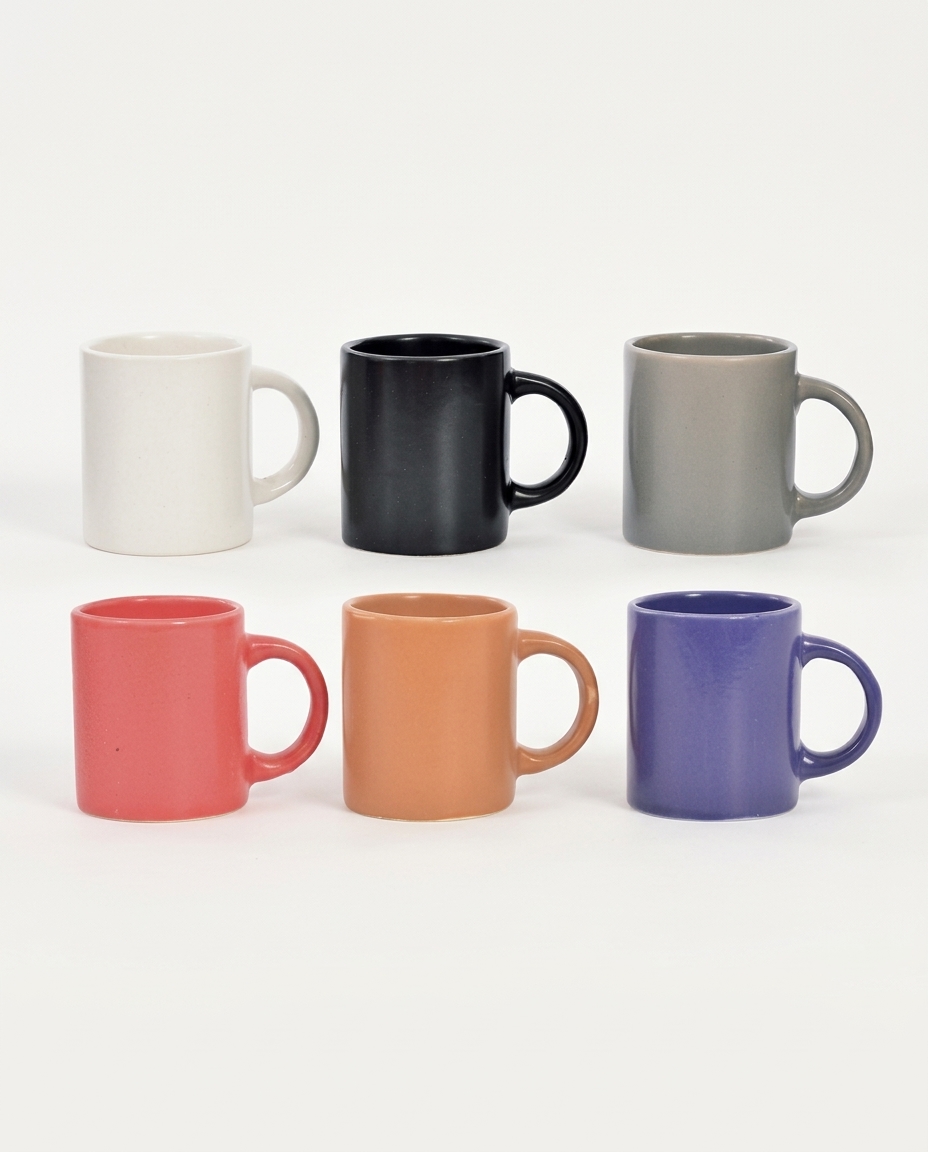 Jogo de Caneca Perk Coffee Colorido - 80 ml - image 0