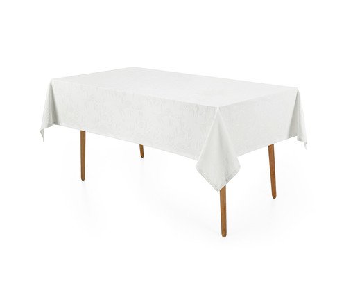 Toalha De Mesa Katherine Branco Branco image number 0