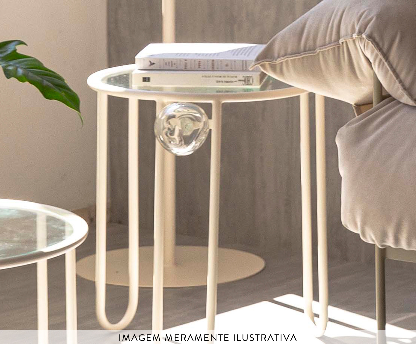 Mesa Lateral Murano Porcelana image number 2
