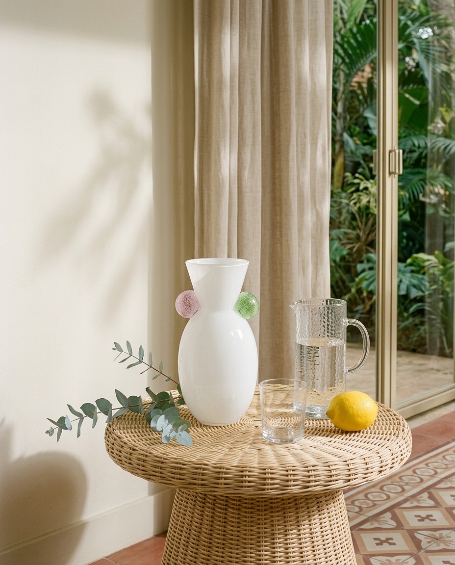 Vaso Decorativo Nebbia Branco image number 3