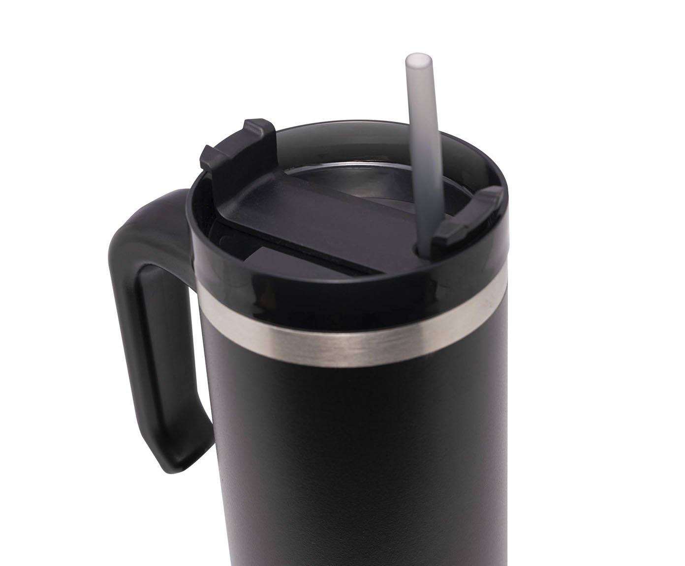 Caneca T&eacute;rmica com Parede Dupla Slimterm Preta image number 2