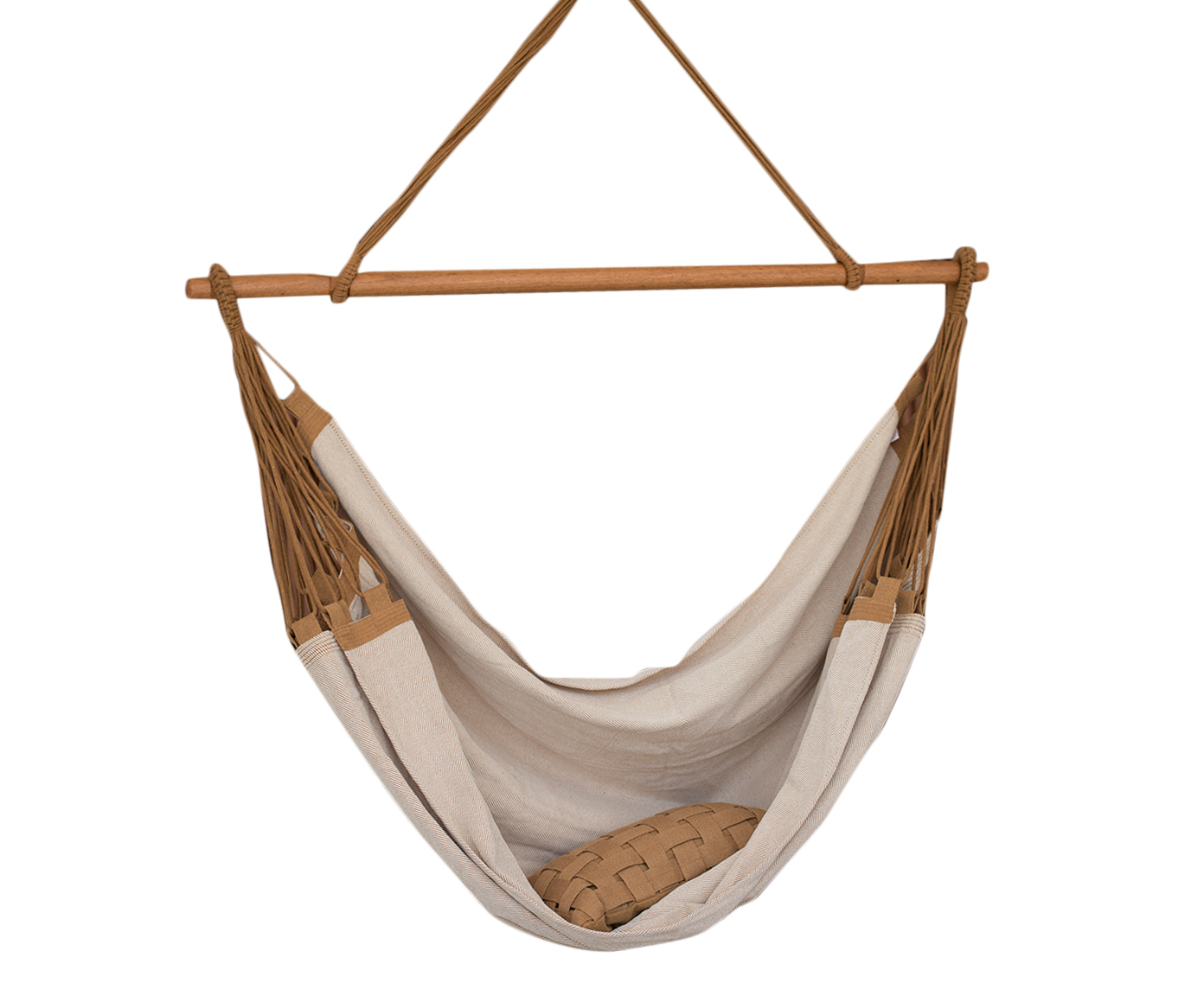 Cadeira de Balan&ccedil;o com Corda Pearlie Ella Natural e Caramelo - image 0