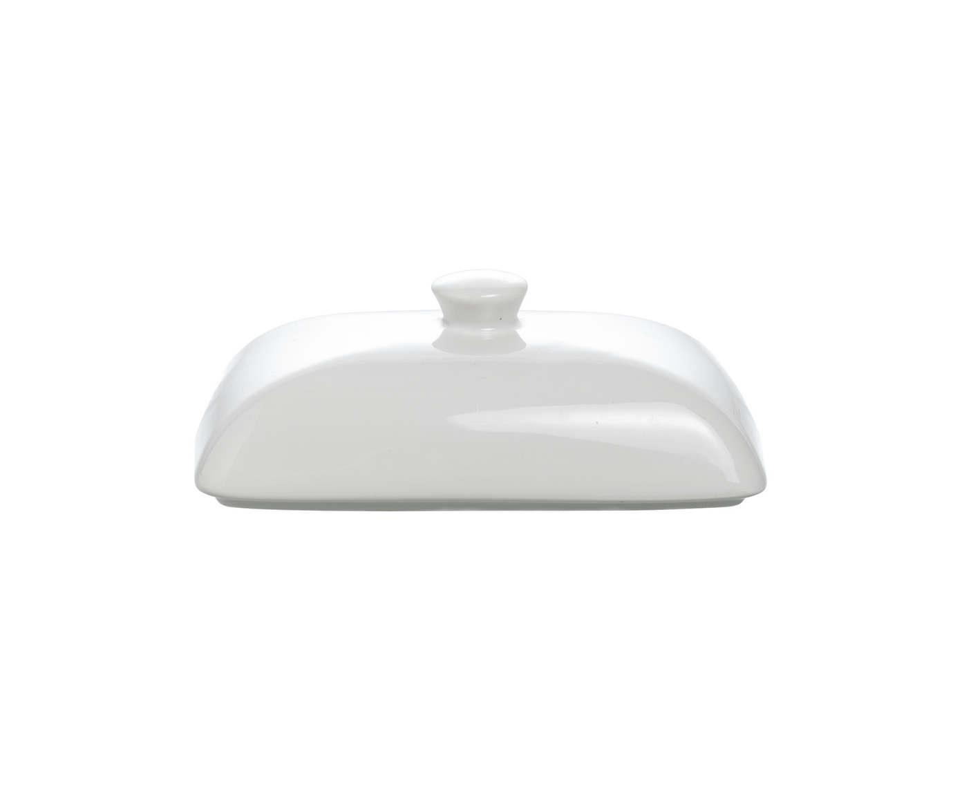 Manteigueira Blanc com tampa em porcelana branco image number 3