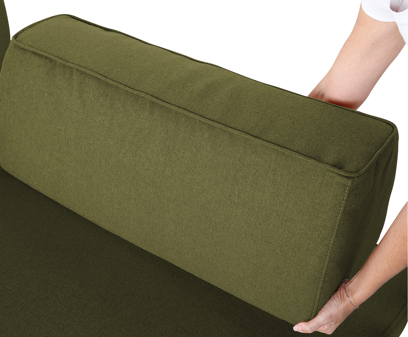 Sof&aacute; Ilha 2 M&oacute;dulos Chaise Ipu&atilde; Verde image number 4