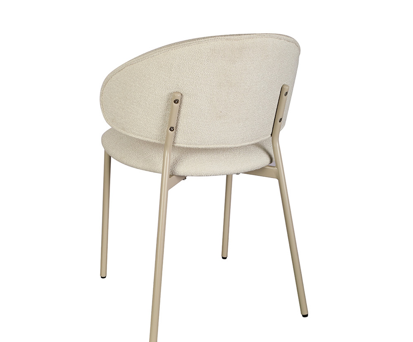 Cadeira Marisol Tecido Off White Base Areia image number 4