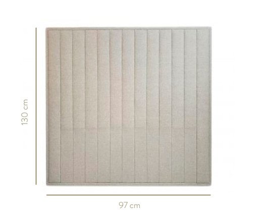 Cabeceira Painel em Linho Vicenza - Areia image number 3