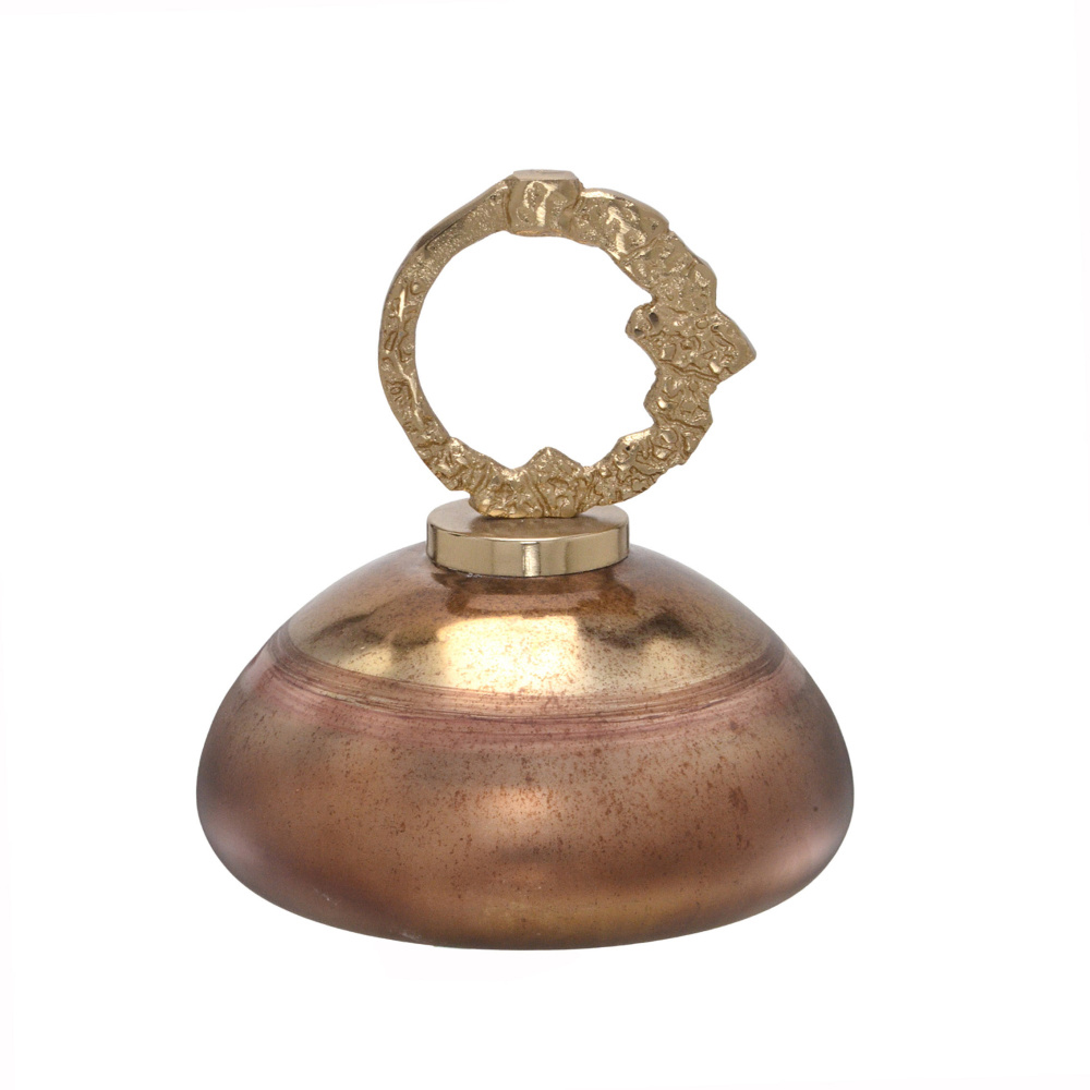 Potiche Decorativo Bronze e Dourado image number 0