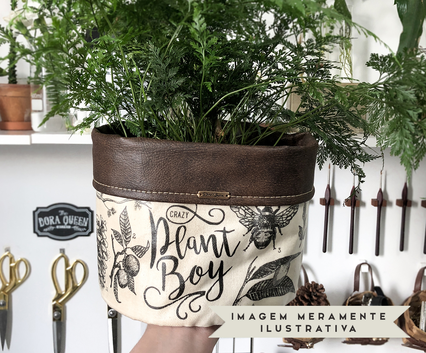 Cachepot Crazy Plant Boy Cru image number 3