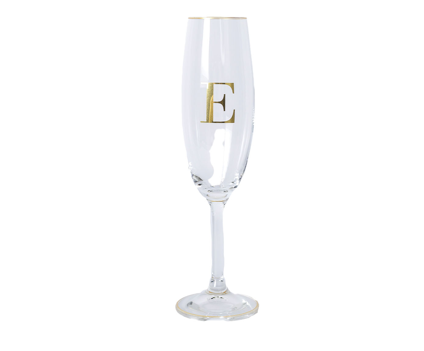Ta&ccedil;a para Champagne em Cristal Inicial Gold image number 0