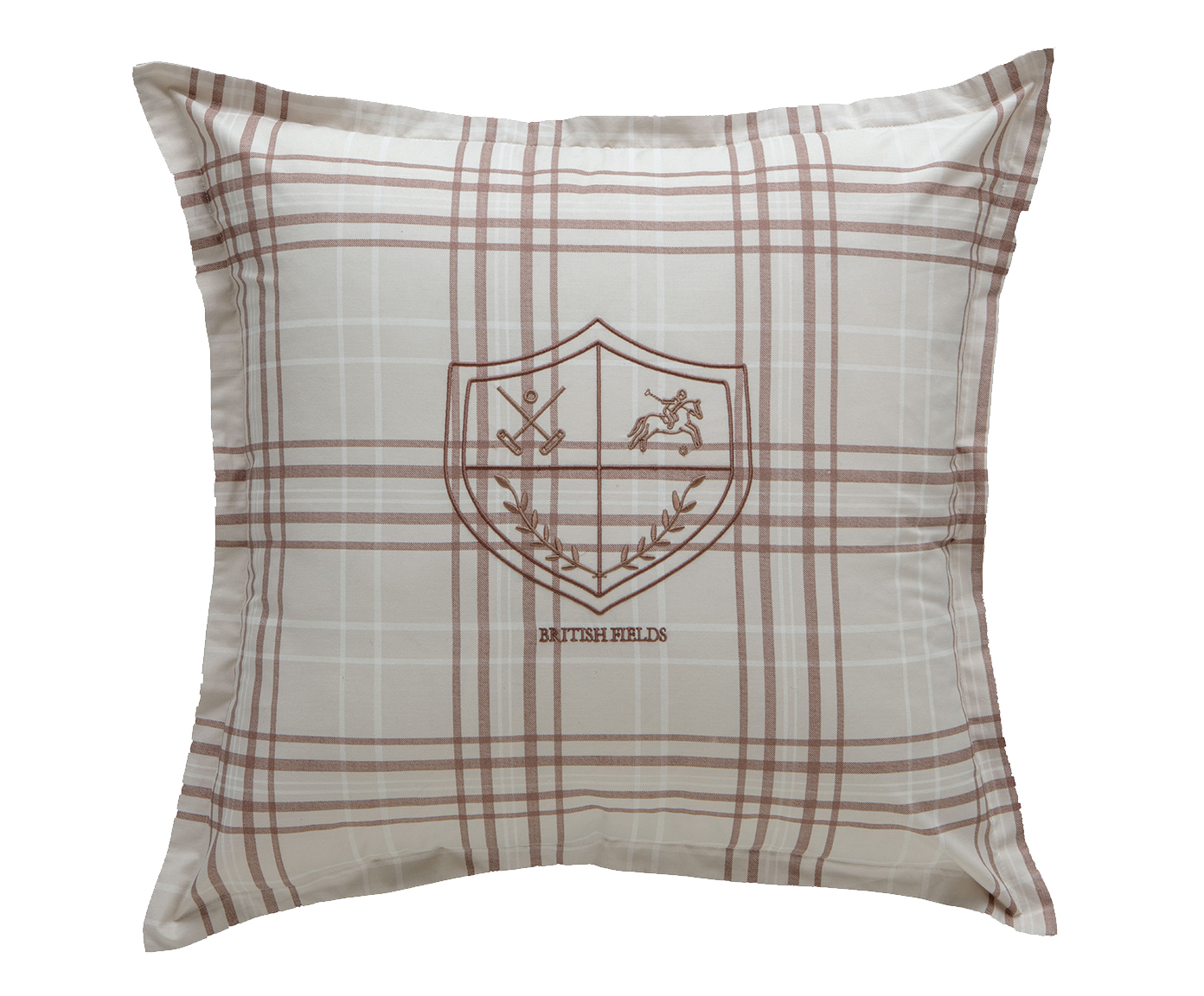 Capa de Almofada Bordada Xadrez Ascot - image 0