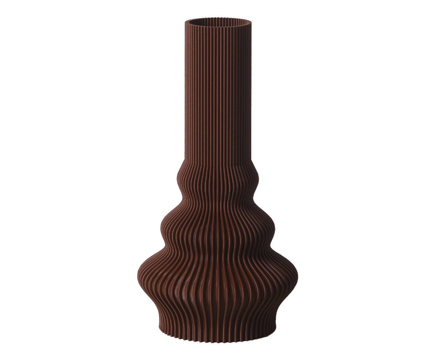 Vaso Tubo Marrom - image 0