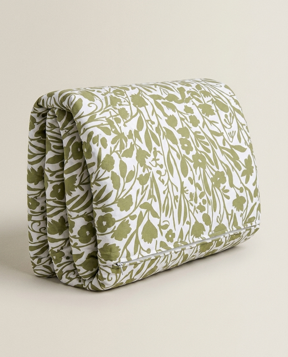 Duvet Floral Artsy Verde Oliveira 200 Fios image number 6