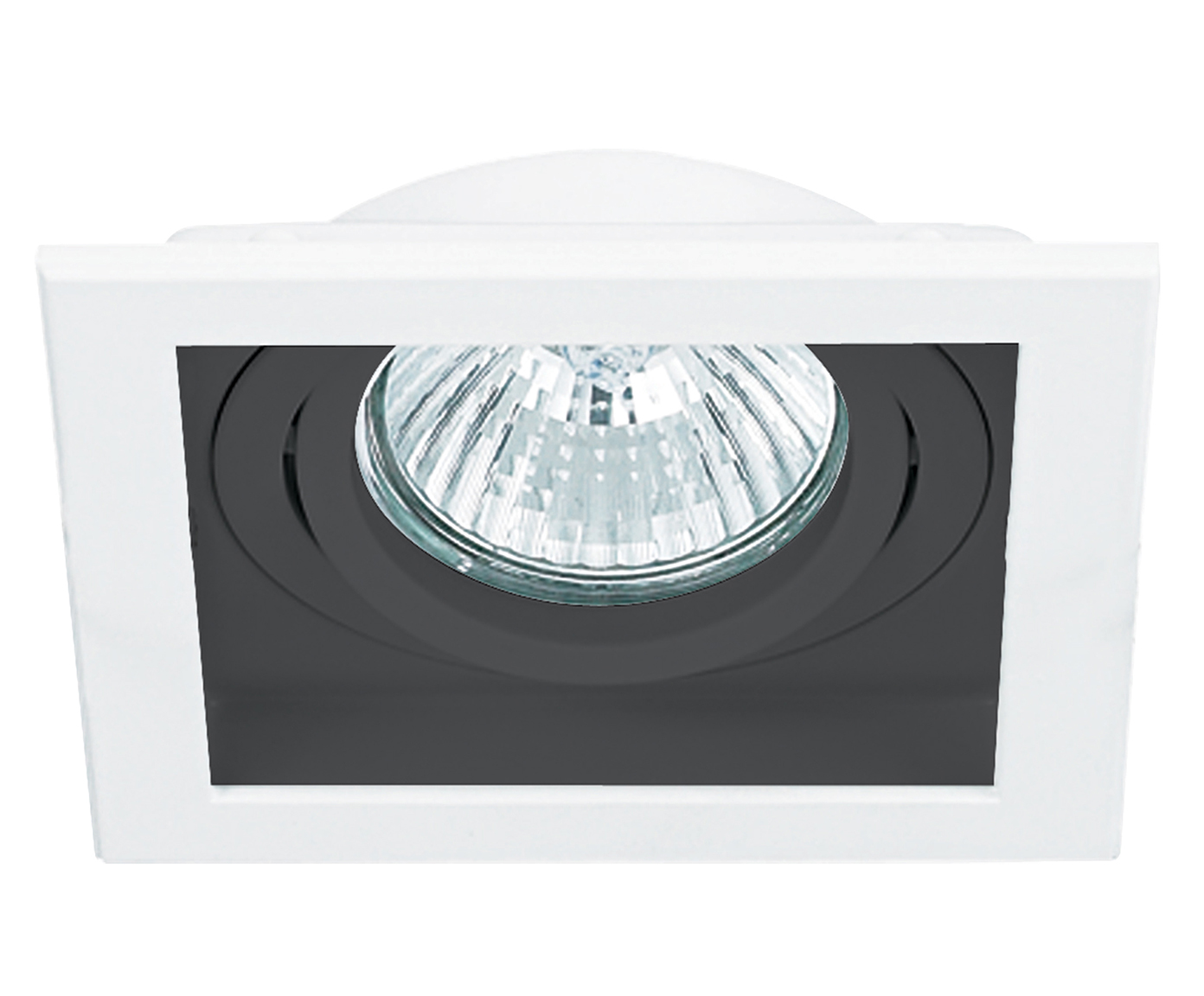 Spot Embutido Conecta Quadrado Preto e Branco Bivolt image number 1
