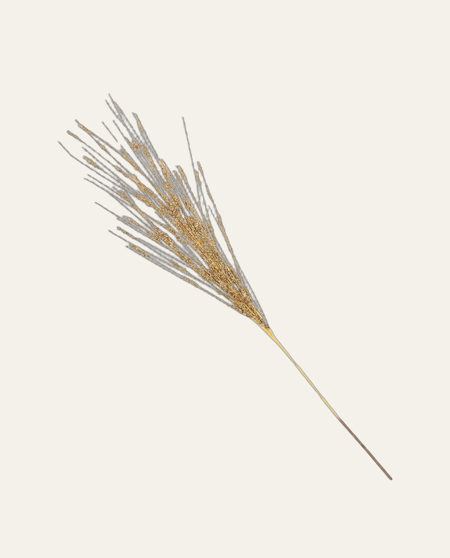 Galho Natalino Capim Glitter Dourado - image 0