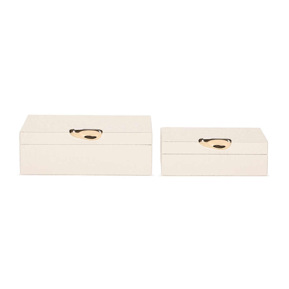 Jogo de Caixas Organizadoras Ginger Off White - image 1