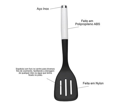Jogo de Utens&iacute;lios para Cozinha Kitchenaid Branco image number 1
