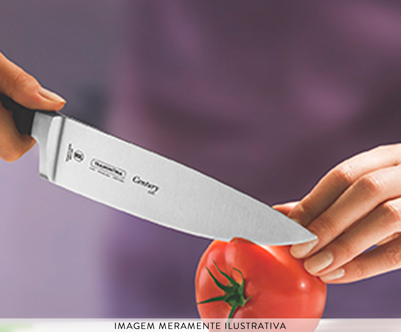 Faca do Chef em Inox Agile 8" - Preta image number 3