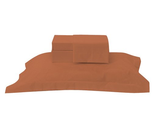 Jogo De Len&ccedil;ol Prime Tinto  Terracota image number 0