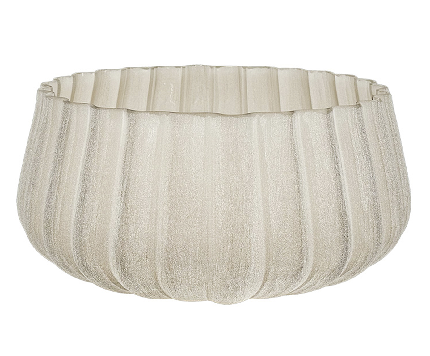 Vaso Decorativo Ondul&eacute; Bege Fosco - image 0