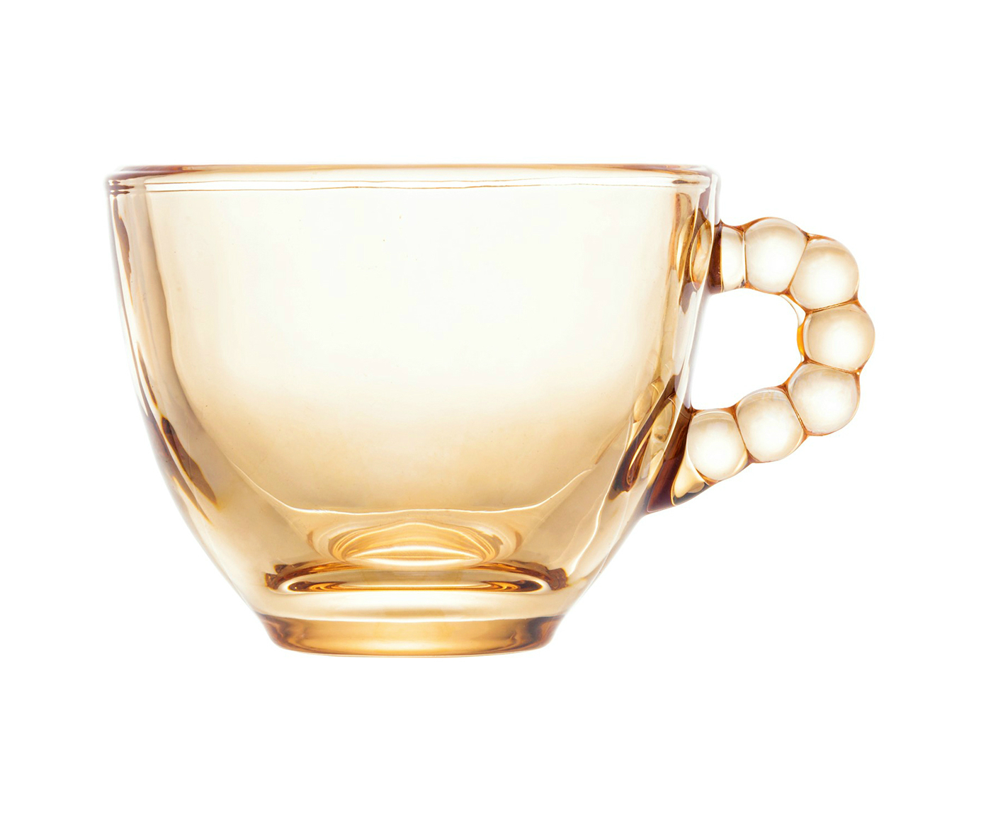 Jogo de X&iacute;caras e Pires Caf&eacute; em Cristal Pearl image number 2