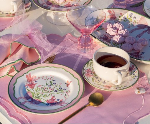Jogo de X&iacute;caras para Ch&aacute; Bellet Bouquet Rosa - image 1