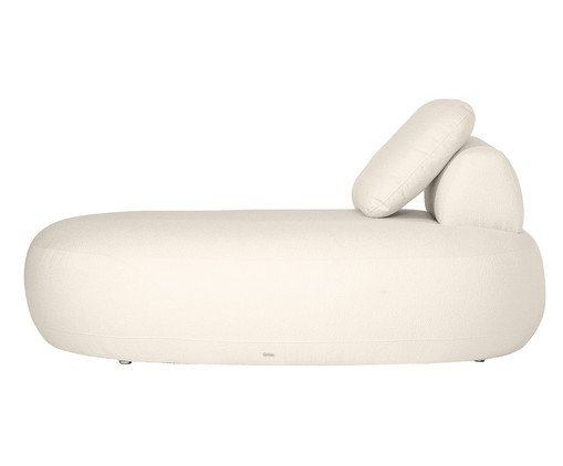 Sof&aacute; M&oacute;dulo Chaise Laguna by Elle - Boucl&ecirc; Off-White image number 2