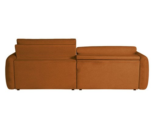 Sof&aacute; Retr&aacute;til Seno I em Boucle Aveludado Terracota image number 11