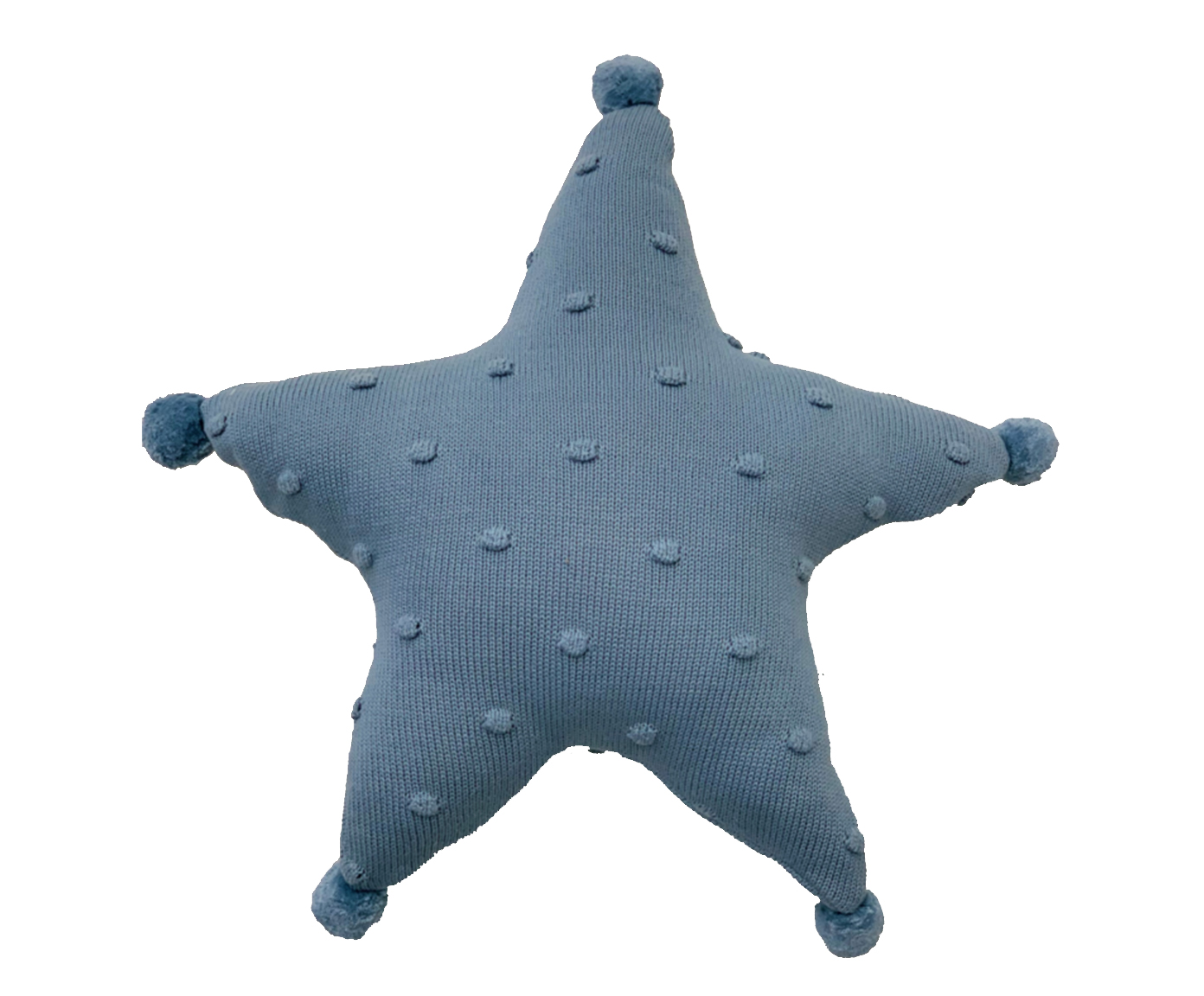 Almofada em Tric&ocirc; Baby Estrela Azul Claro - image 0