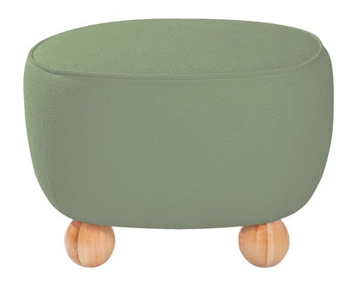 Puff Ball Feet em Boucle Aveludado Verde image number 2