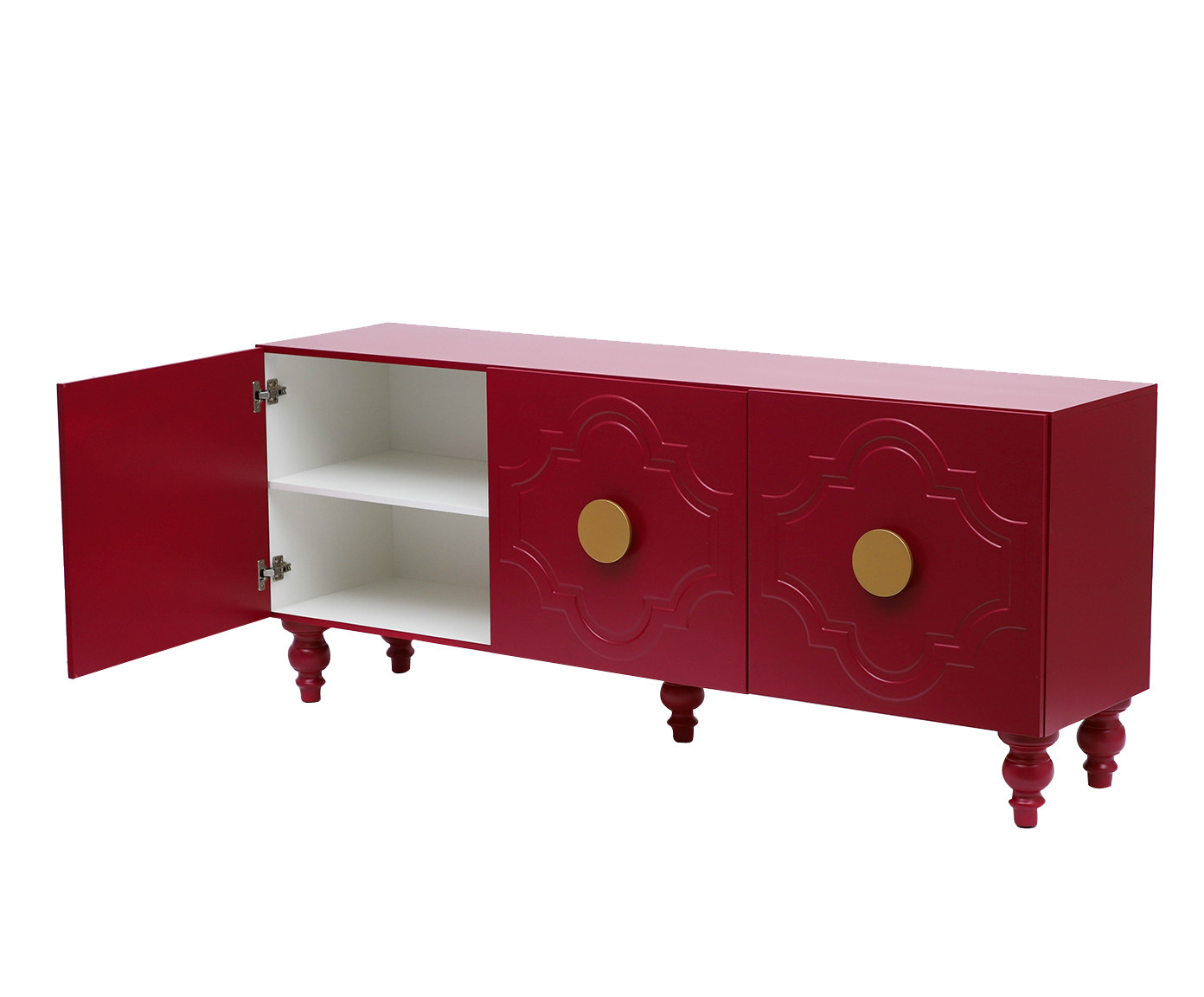Balc&atilde;o Portal Three Firebrick - Vermelho image number 5