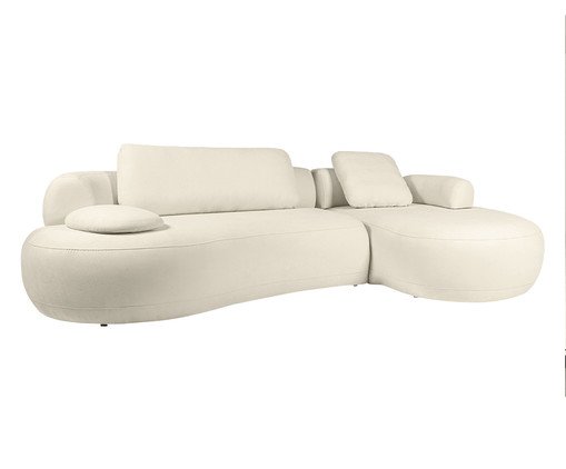 Sof&aacute; Laguna by Elle - Chaise Boucl&ecirc; Off-White VI image number 7