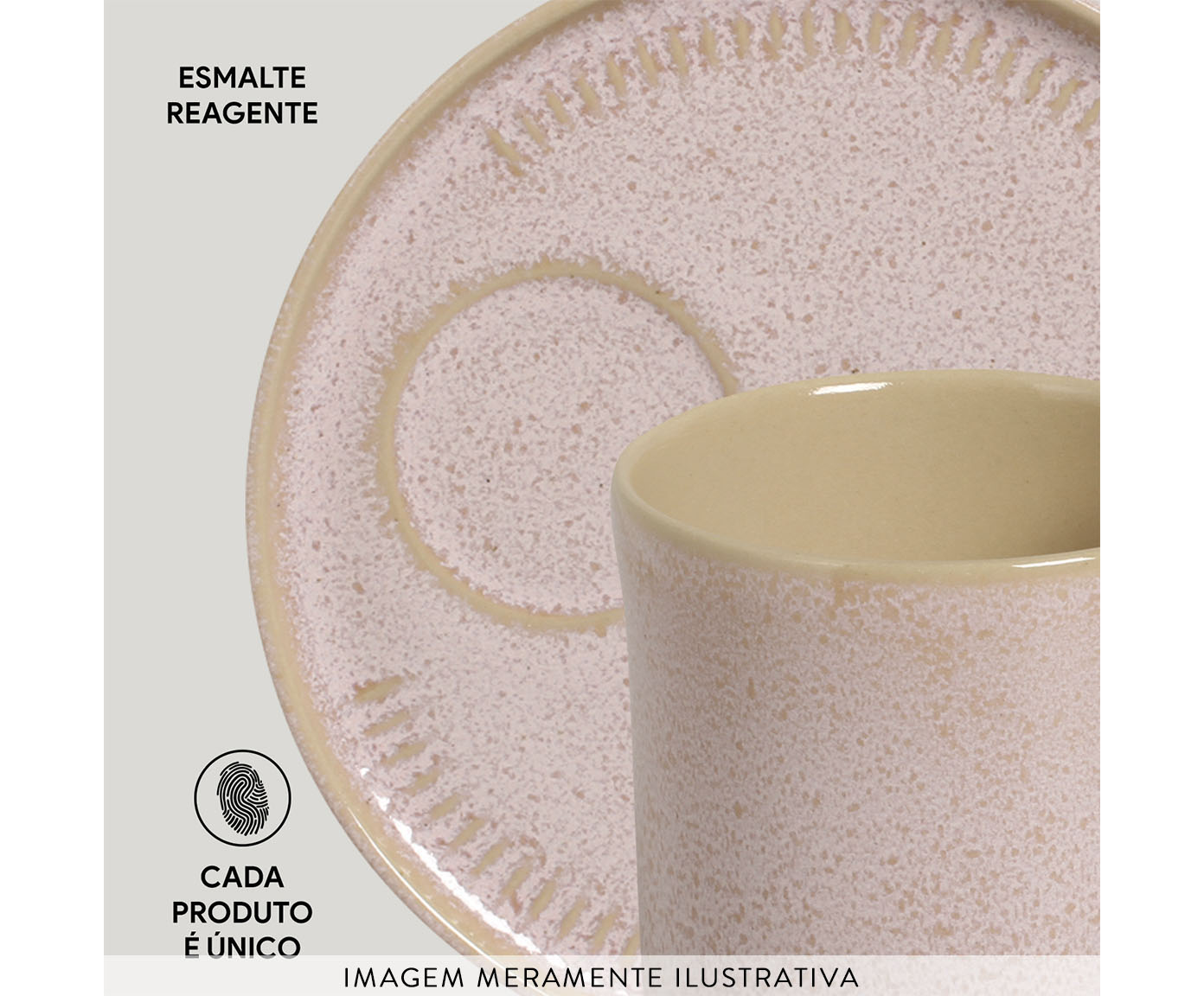 Jogo de Canecas Coup Stoneware Litchi Rosa image number 4